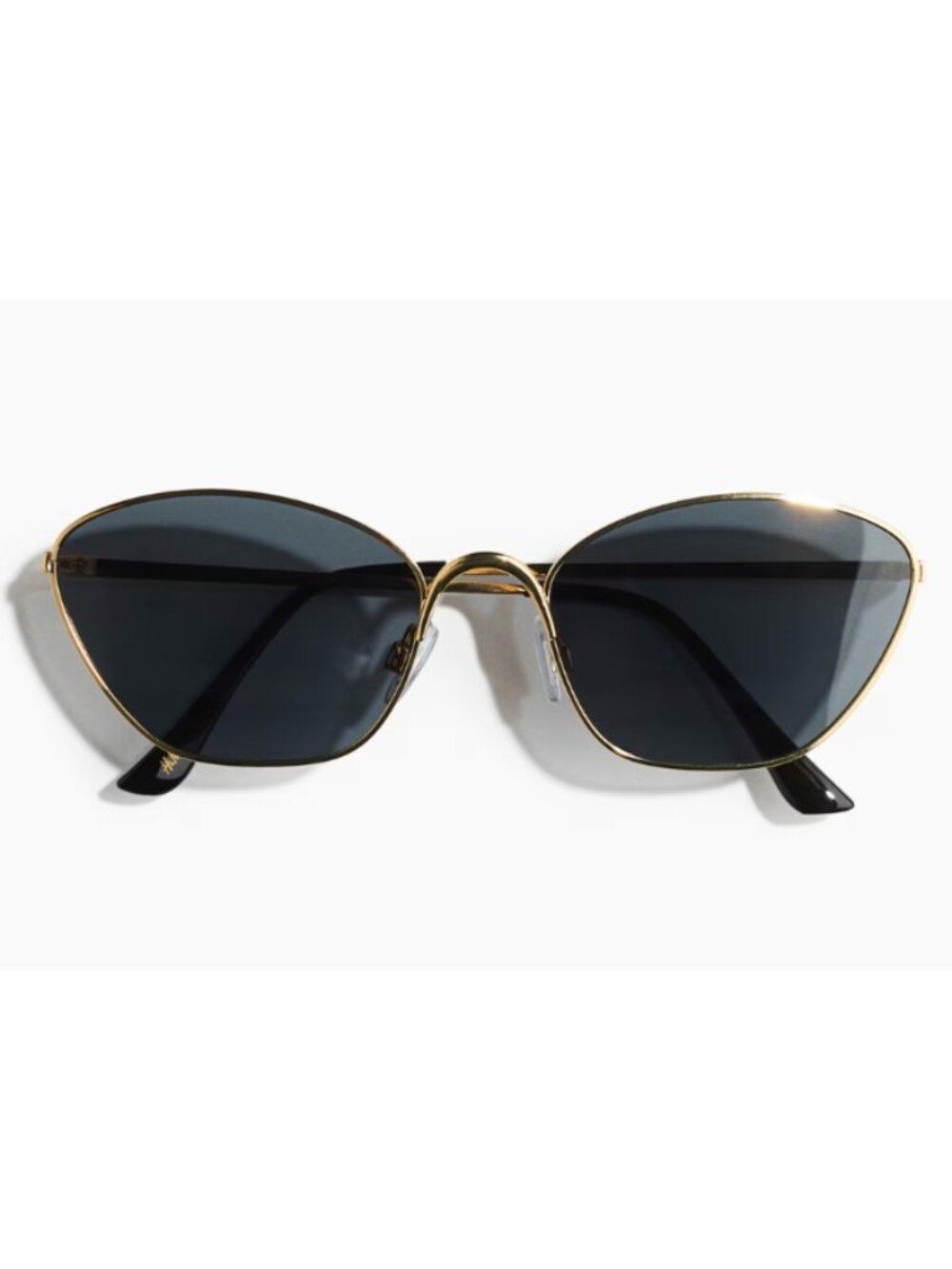 H&M NWOT Premium Selection Black & Gold Cat Eye Sunglasses